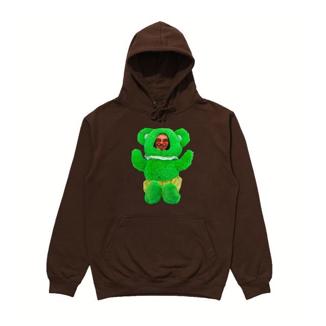 Custom Men's Hoodie - Brown - L on Productcaster.