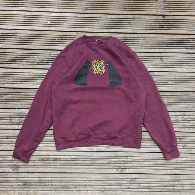 Men's Hoodie - Burgundy - L on Productcaster.