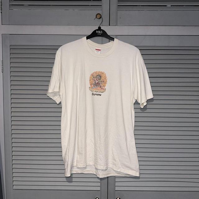 Supreme Men's T-shirt - Cream - L on Productcaster.