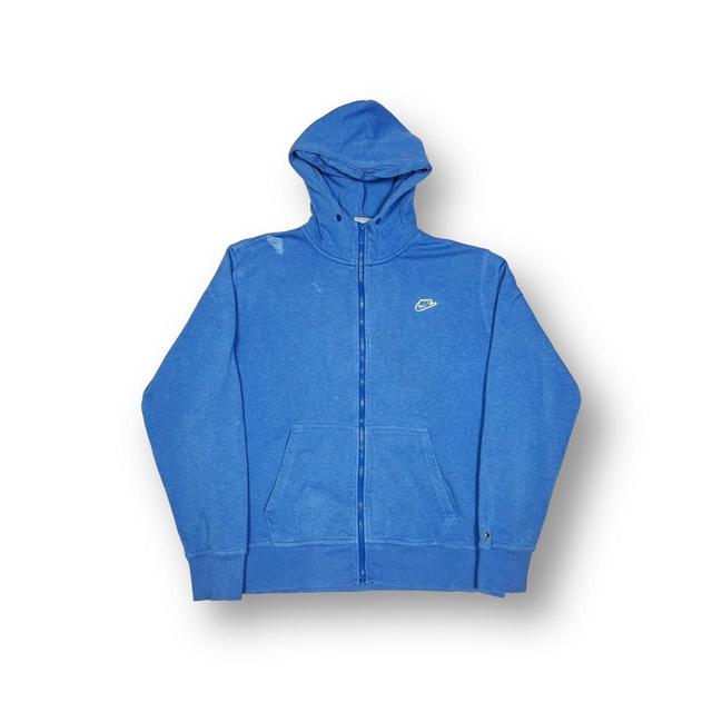 Nike Men's Hoodie - Blue/White - L on Productcaster.