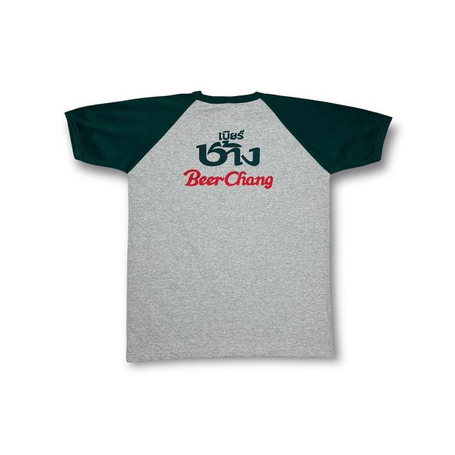 Vintage Men's T-shirt - Grey/Green - M on Productcaster.