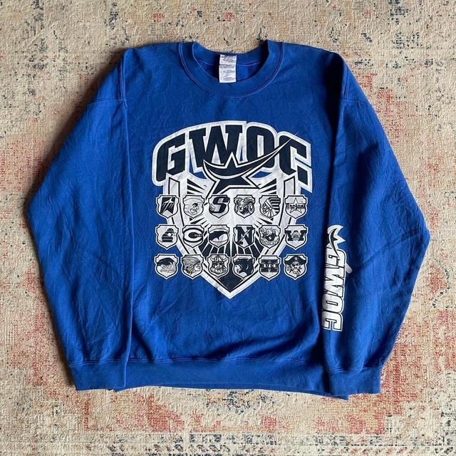 American Vintage Men's Sweatshirt - Blue - XL on Productcaster.