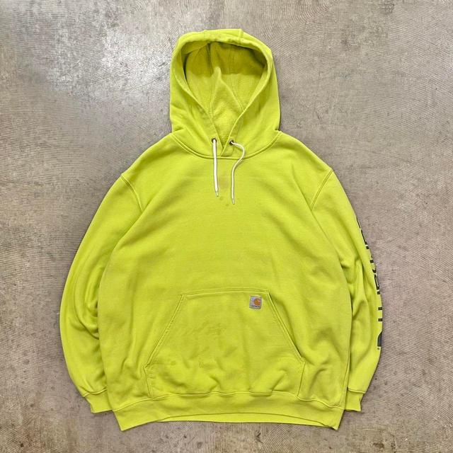 Carhartt Men's Hoodie - Yellow - XXL on Productcaster.