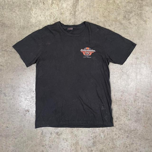 Harley Davidson Men's T-shirt - Black - S on Productcaster.