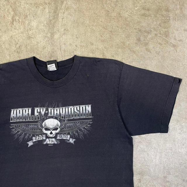 Harley Davidson Men's T-shirt - Black - L on Productcaster.