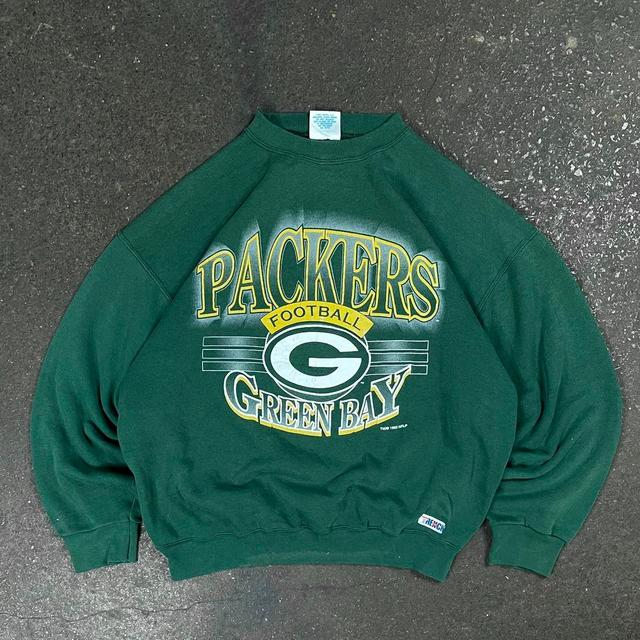 NFL Men's Sweatshirt - Green - XL on Productcaster.