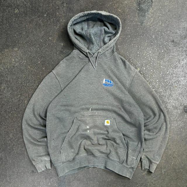 Carhartt Men's Hoodie - Grey - L on Productcaster.