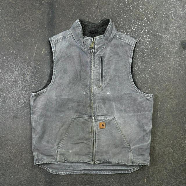 Carhartt Men's Gilet - Grey/Black - XL on Productcaster.