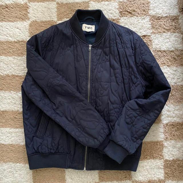 YMC Men's Bomber Jacket - Navy - M on Productcaster.