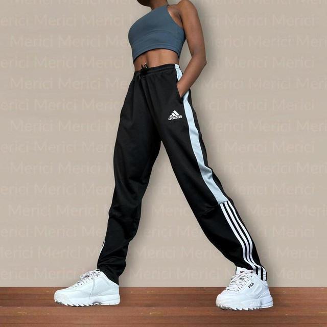 Adidas Women's Straight leg Trousers - Black - One size on Productcaster.