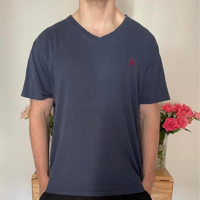 Ralph Lauren Men's T-shirt - Navy - XXL on Productcaster.