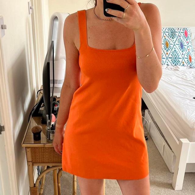 Zara Women's A-line Dress - Orange - S on Productcaster.