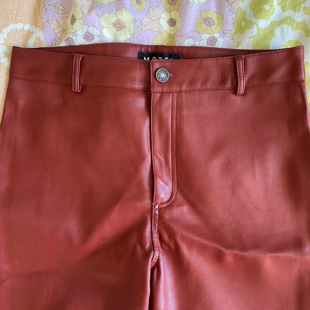 Motel Women's High waisted Trousers - Red - S on Productcaster.