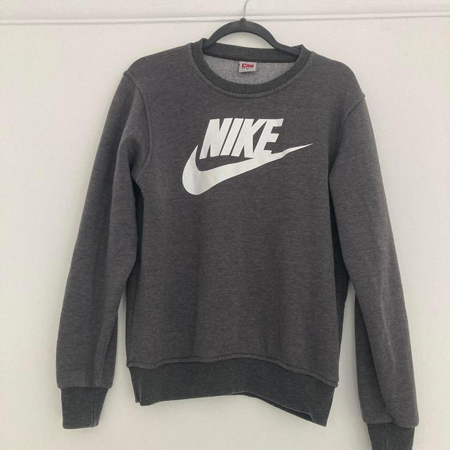 Nike Women's Jumper - Grey/White - S on Productcaster.