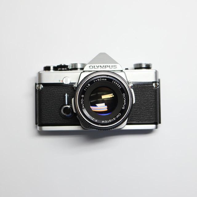 Olympus Film cameras - Silver/Black on Productcaster.