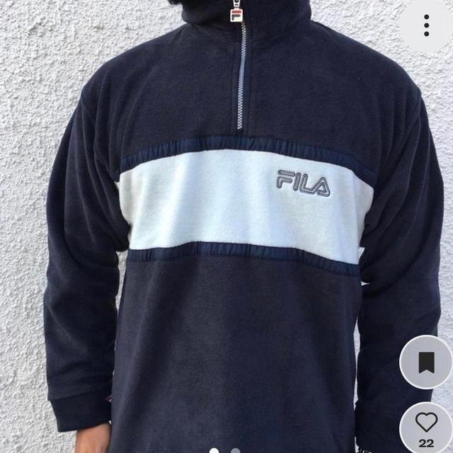 Fila Women's Sweatshirt - Navy - S on Productcaster.