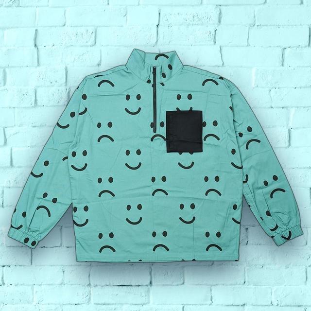 Lazy Oaf Women's Sweatshirt - Green/Blue - M on Productcaster.