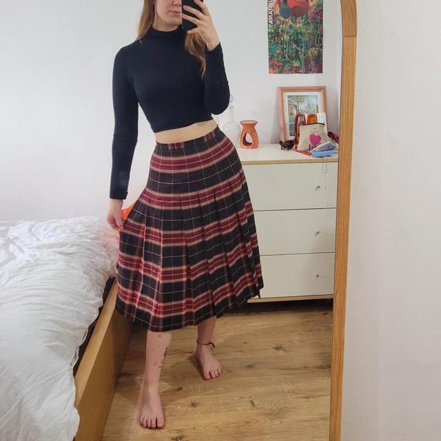 Vintage Women's Midi Skirt - Brown - UK 12 on Productcaster.