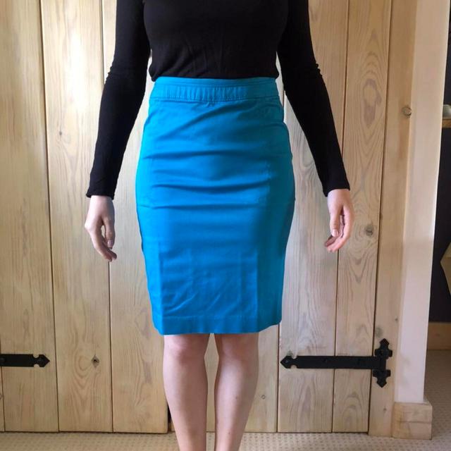 H&M Women's Midi Skirt - Blue - UK 10 on Productcaster.