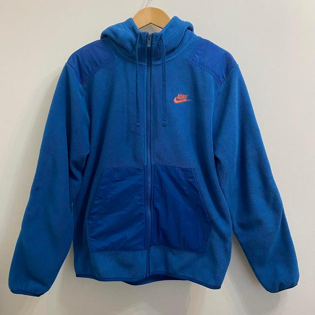 Nike Men's Hoodie - Blue - S on Productcaster.