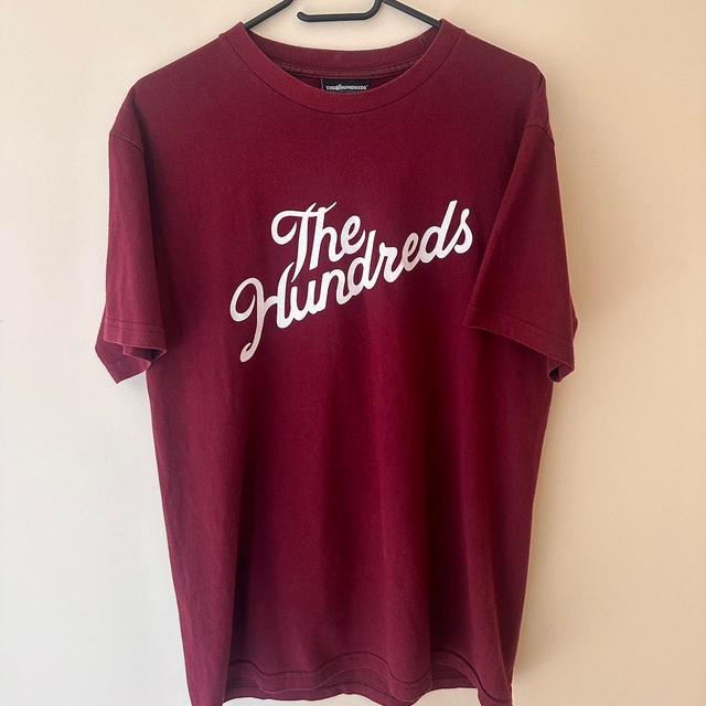 The Hundreds Men's T-shirt - Burgundy/Red - M on Productcaster.