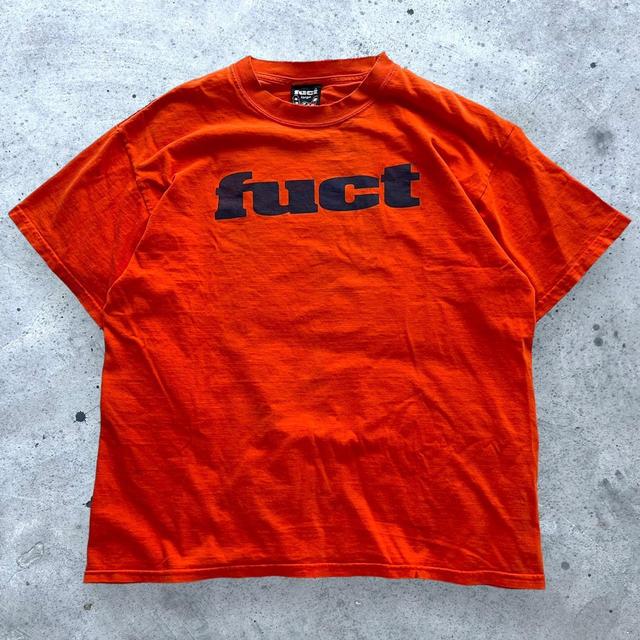 FUCT Men's T-shirt - Orange - L on Productcaster.