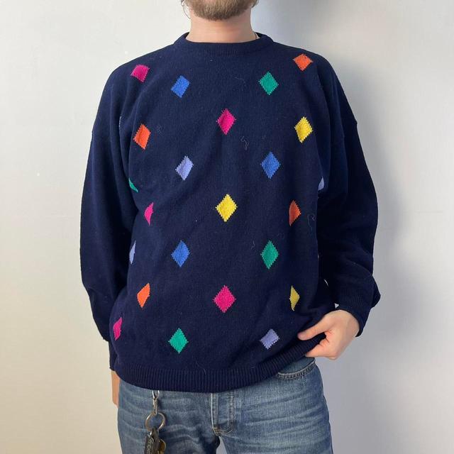 Sweater Shop Men's Jumper - Navy - L on Productcaster.