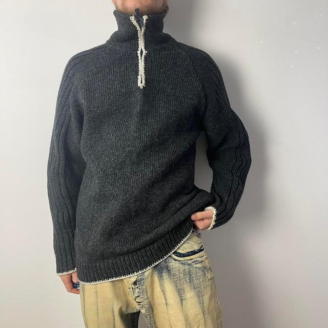 Vintage Men's Jumper - Grey - L on Productcaster.