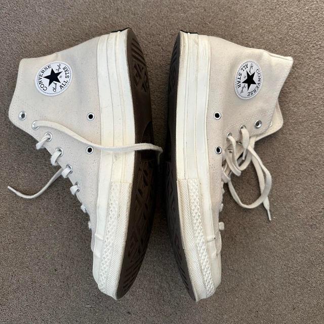 Converse Men's Trainers - Cream - UK 10.5 on Productcaster.