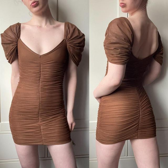 Deadstock Women's Mini Dress - Brown - XS on Productcaster.