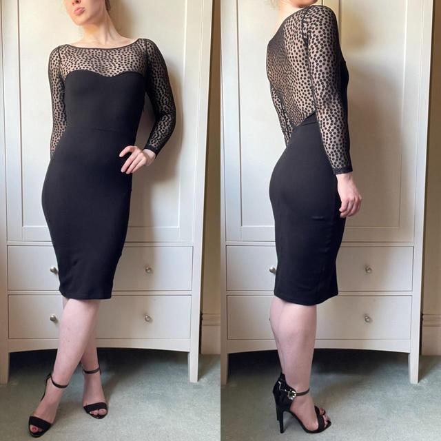 Vintage Women's Bodycon Dress - Black - 10 on Productcaster.