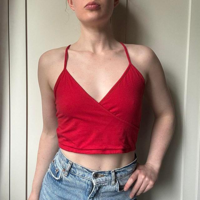 Deadstock Women's Crop top - Red - L on Productcaster.