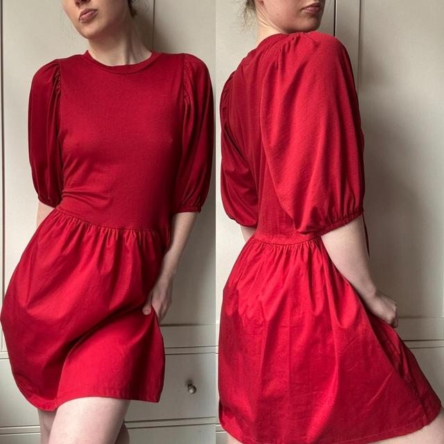 Deadstock Women's Shirt Dress - Red - 12 on Productcaster.