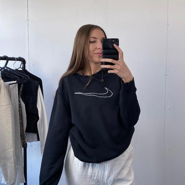 Nike Women's Sweatshirt - Black - L on Productcaster.