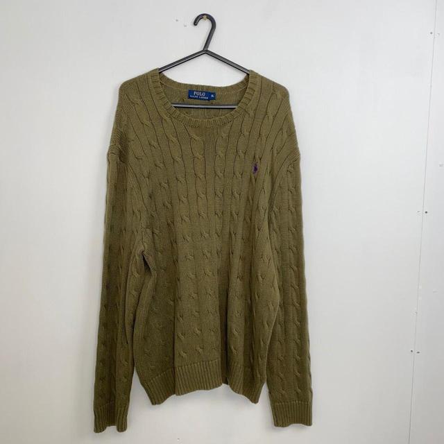 Polo Ralph Lauren Men's Jumper - Khaki - XL on Productcaster.