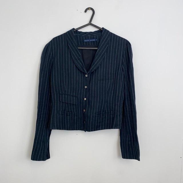 Ralph Lauren Women's Tailored jacket - Navy - UK 8 on Productcaster.