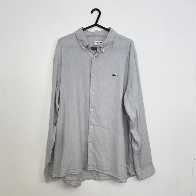 Lacoste Men's Shirt - Grey - L on Productcaster.