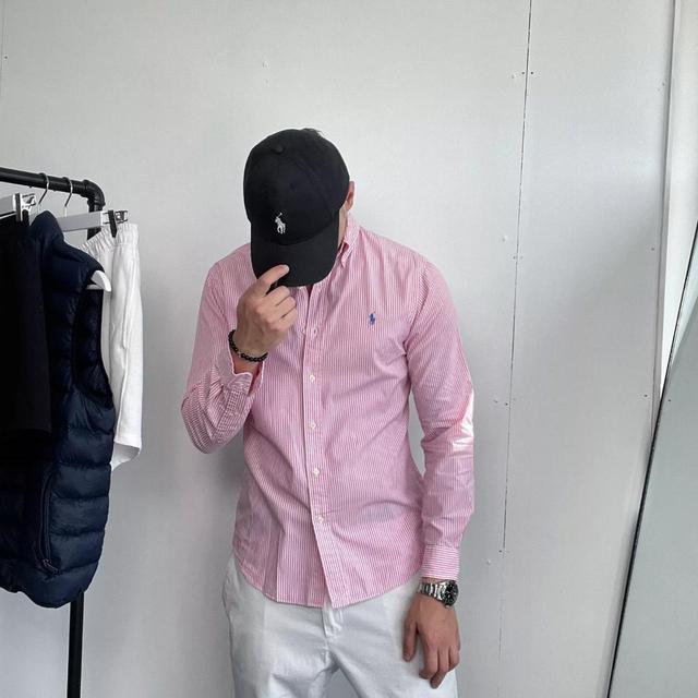 Polo Ralph Lauren Men's Shirt - White/Pink - M on Productcaster.