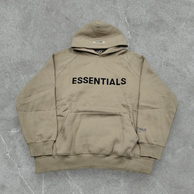 Fear of God Men's Hoodie - Cream/Tan - M on Productcaster.