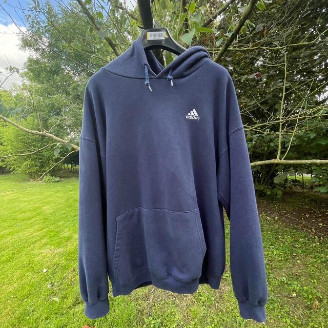 Adidas Men's Hoodie - Blue - L on Productcaster.