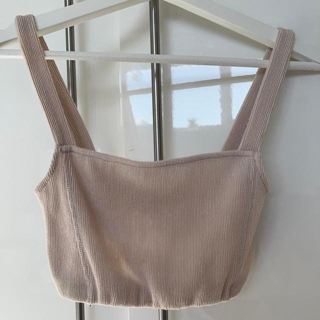 Zara Women's Crop top - Tan - XS on Productcaster.