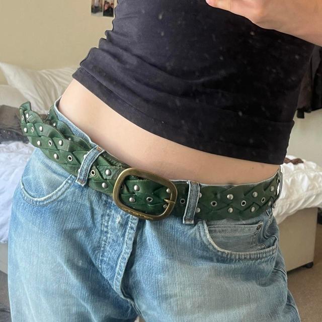 Women's Belt - Green/Gold on Productcaster.