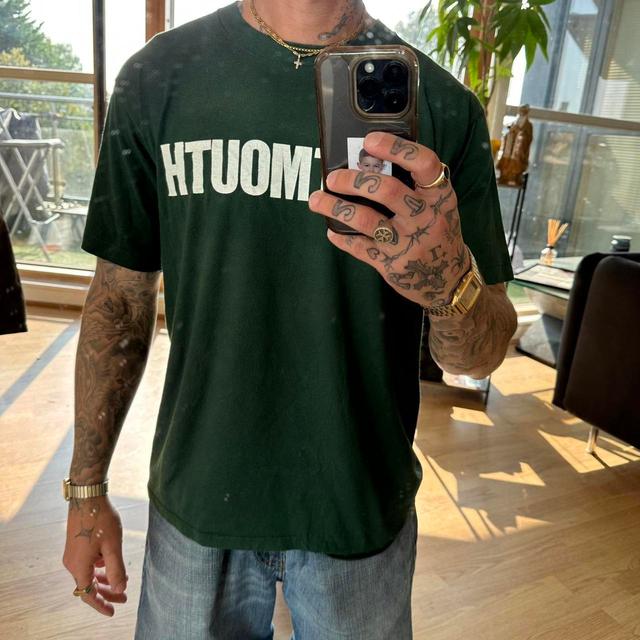 Vintage Men's T-shirt - Green - XL on Productcaster.