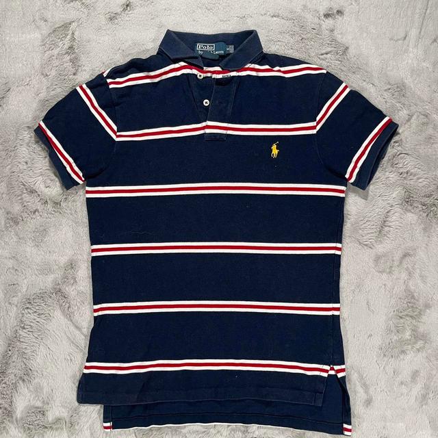 Polo Ralph Lauren Men's Polo shirt - Navy/Red - S on Productcaster.