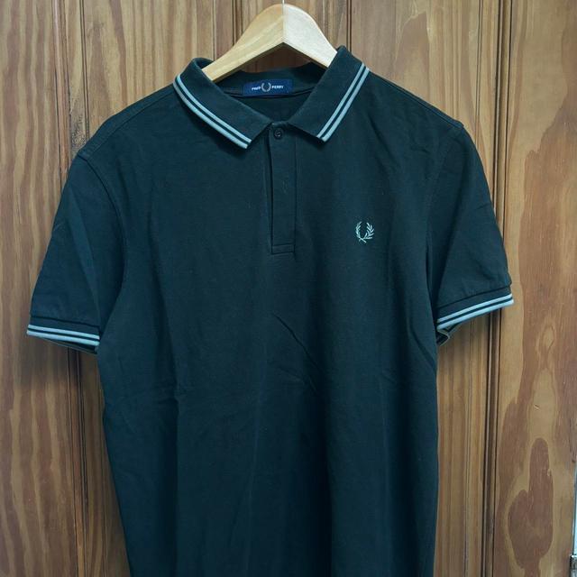 Fred Perry Men's Polo shirt - Black/Grey - L on Productcaster.