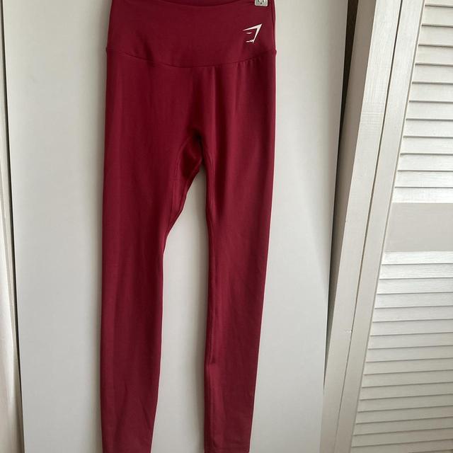 Gymshark Women's Leggings - Pink/Burgundy - S on Productcaster.