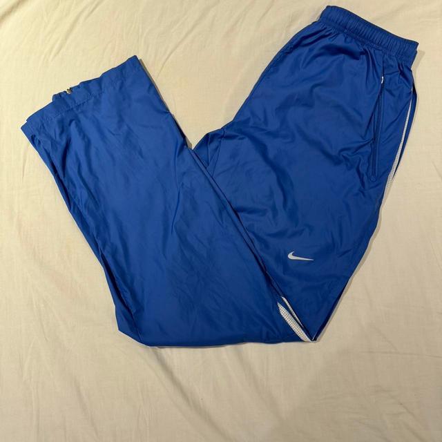 Nike Men's Trousers - Blue/White - M on Productcaster.