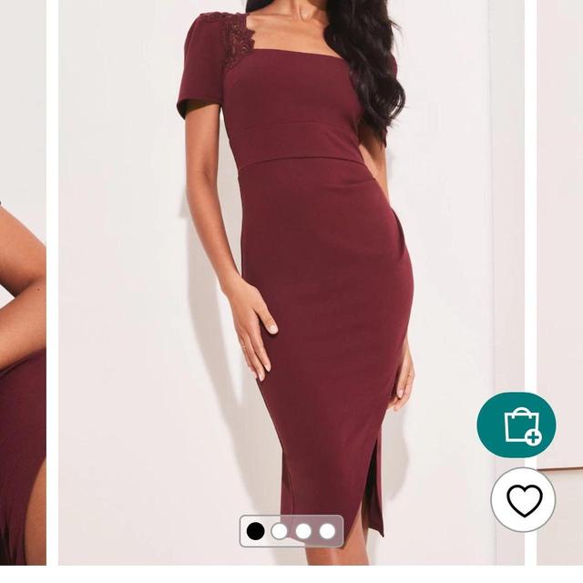 Lipsy Women's Bodycon Dress - Burgundy - 8 on Productcaster.