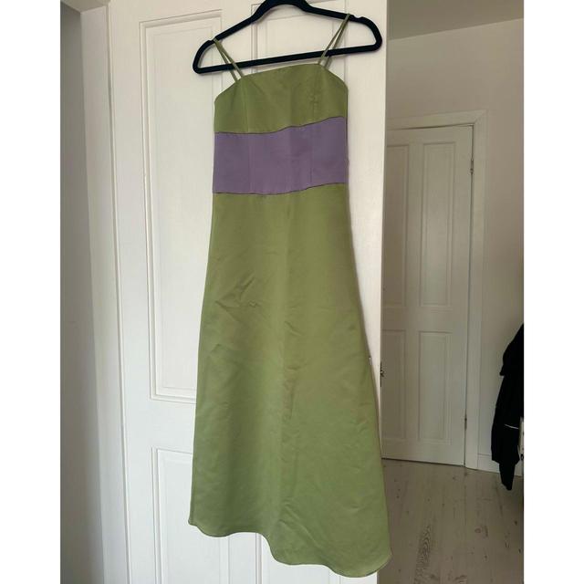 Vintage Women's Holiday Dress - Green - 6 on Productcaster.