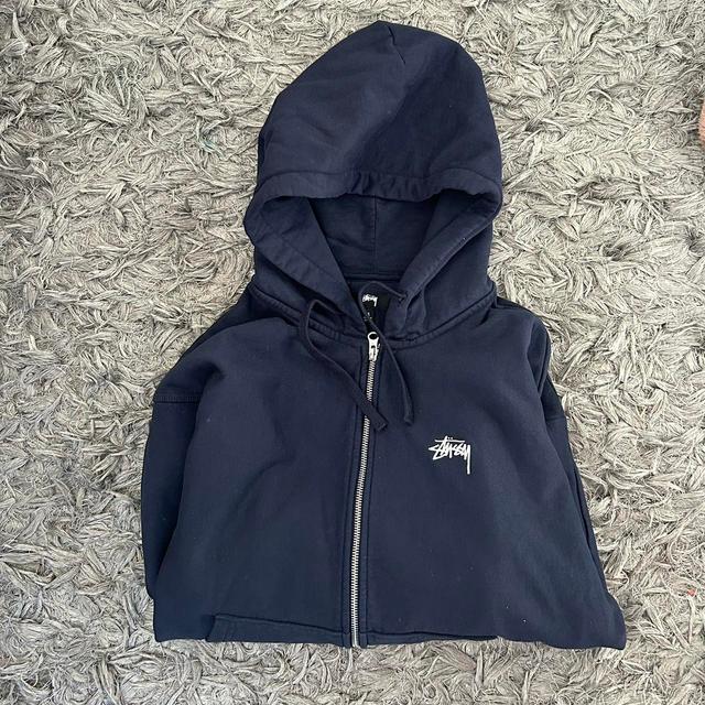 Stüssy Men's Hoodie - Navy/Blue - M on Productcaster.